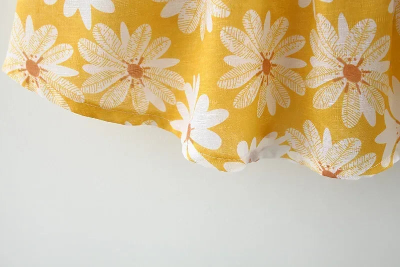 Baby Girls Floral Dress with Matching Sun Hat – Cotton Jersey Blend – 9 Months to 3 Years
