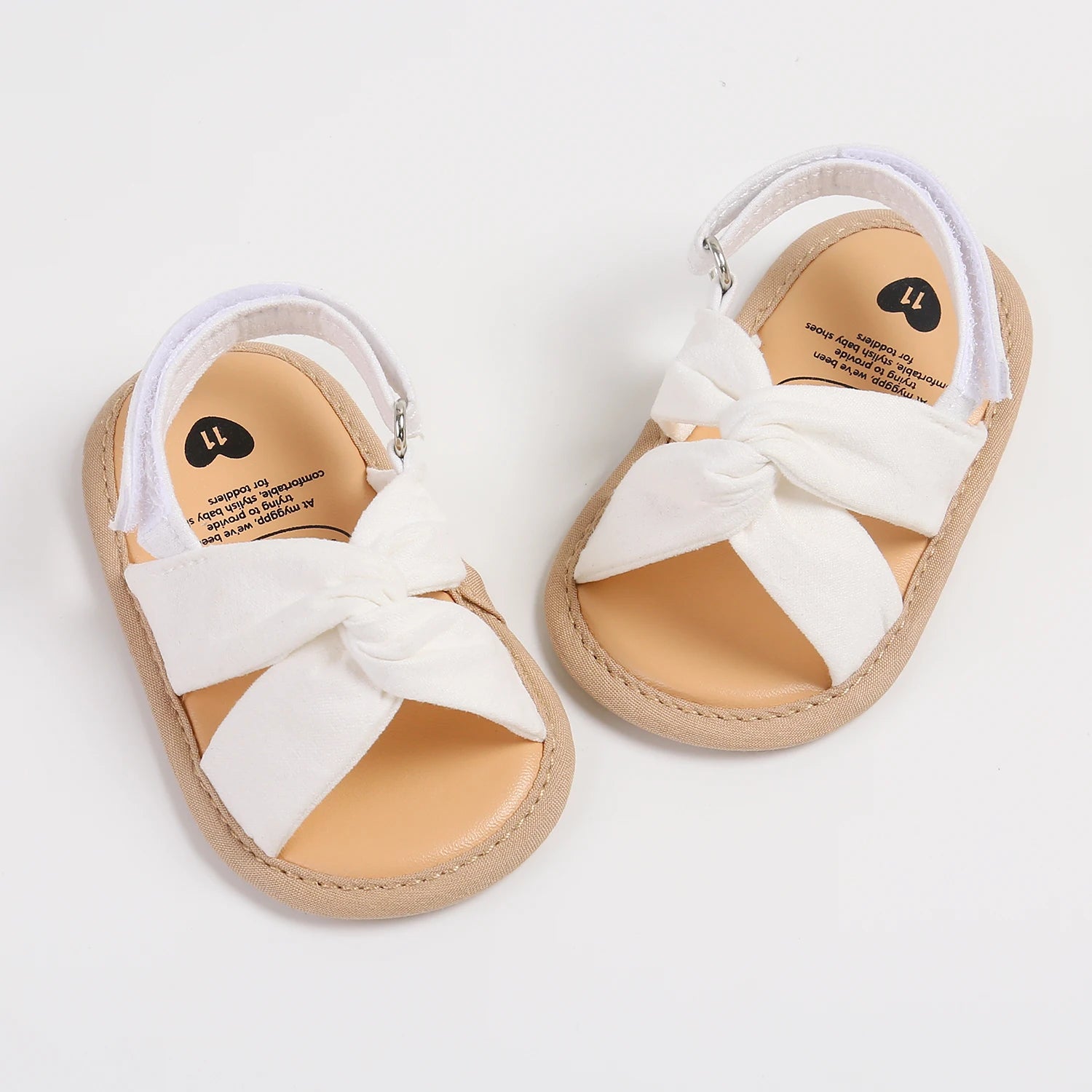2024 New Product Baby Sandals Infant Girls Shoes Bow-knot Princess Sole Non-slip Toddler First Walkers 5-colors