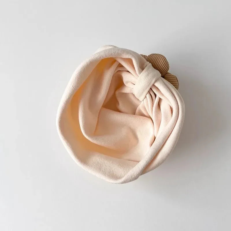 2Pcs/Set Sweet Flower Baby Turban Socks Newborn Elastic Indian Caps Soft Cotton Socks Kids Headscarf Hats