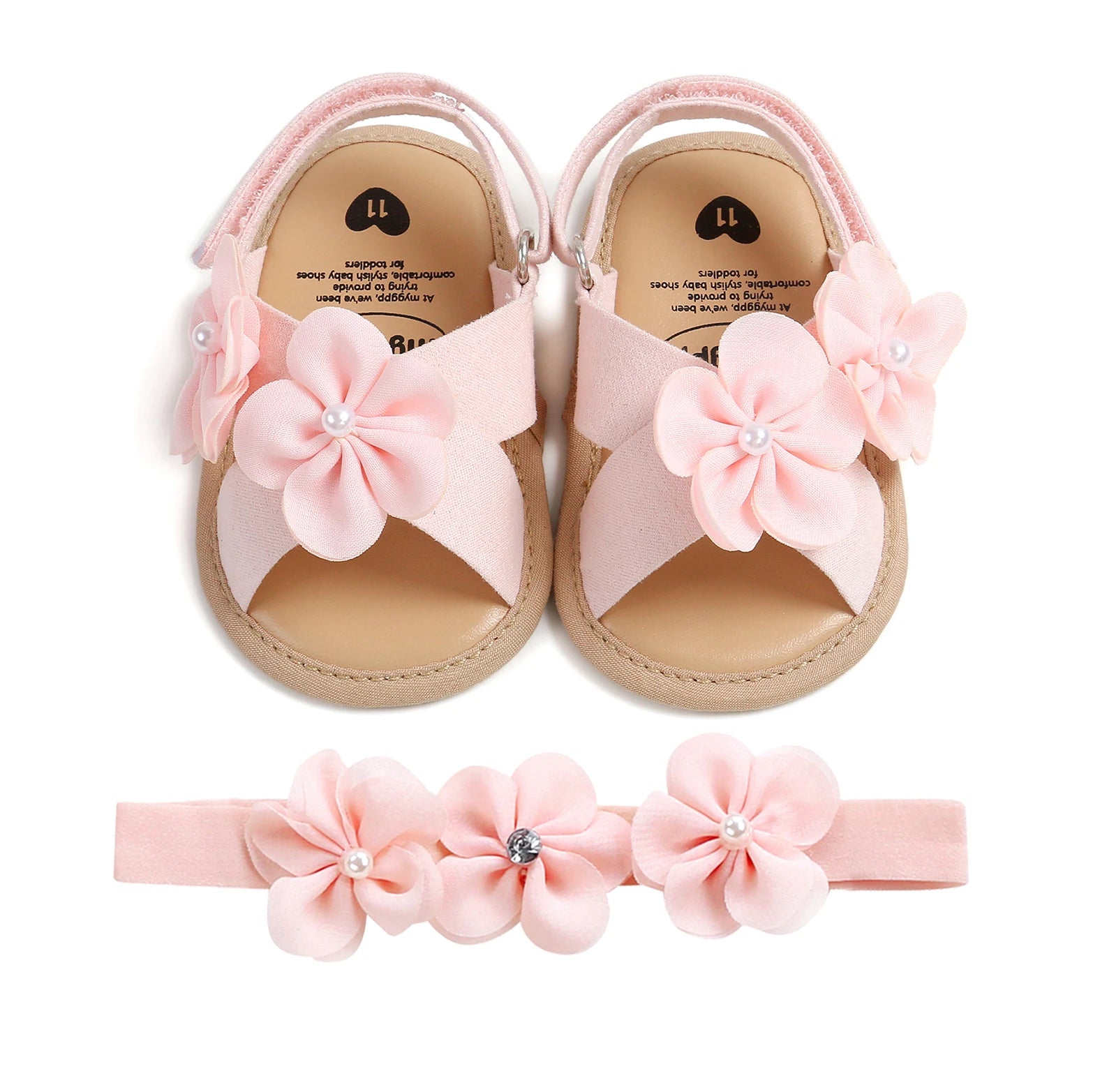 Baby Girls Sandals Summer Shoes Outdoor First Walker Toddler Girls Shoes for Summer