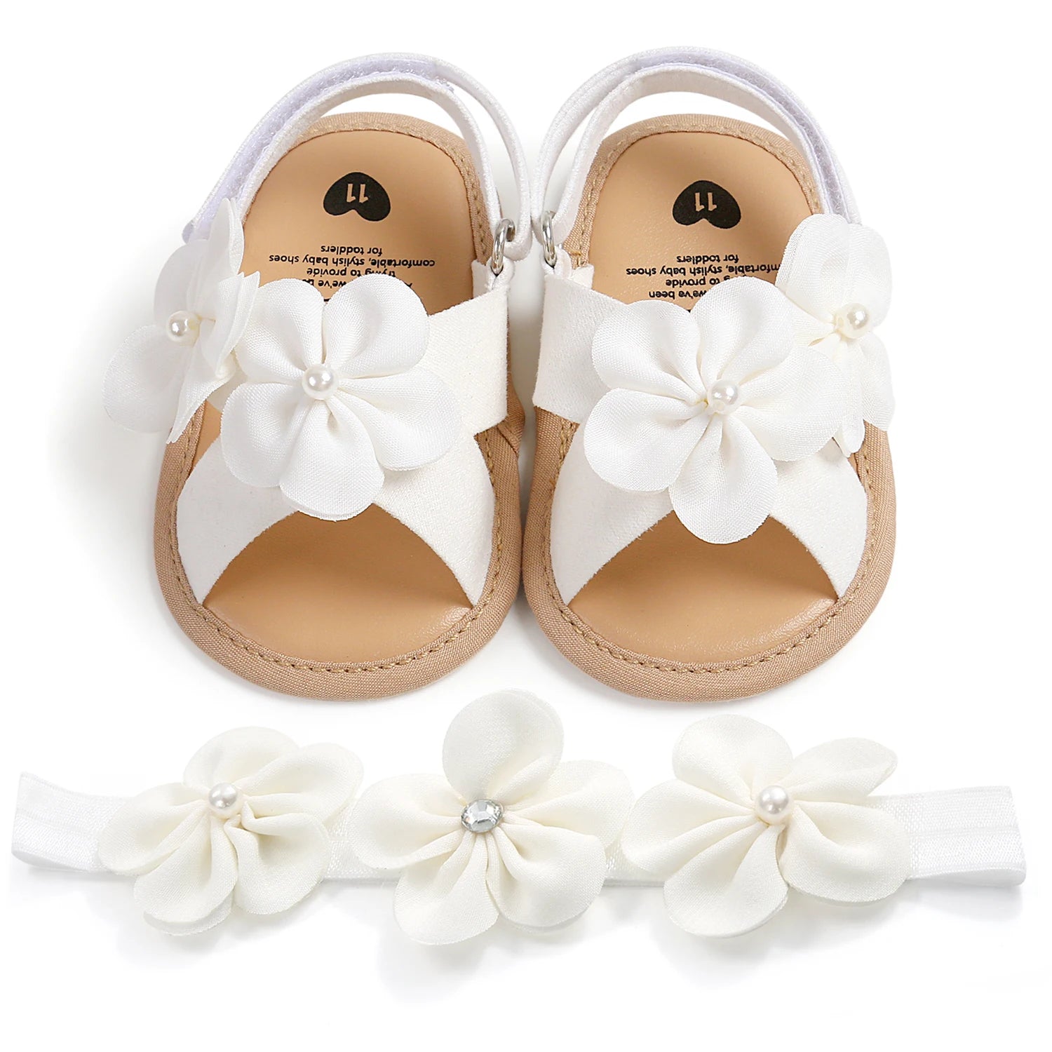 Baby Girls Sandals Summer Shoes Outdoor First Walker Toddler Girls Shoes for Summer