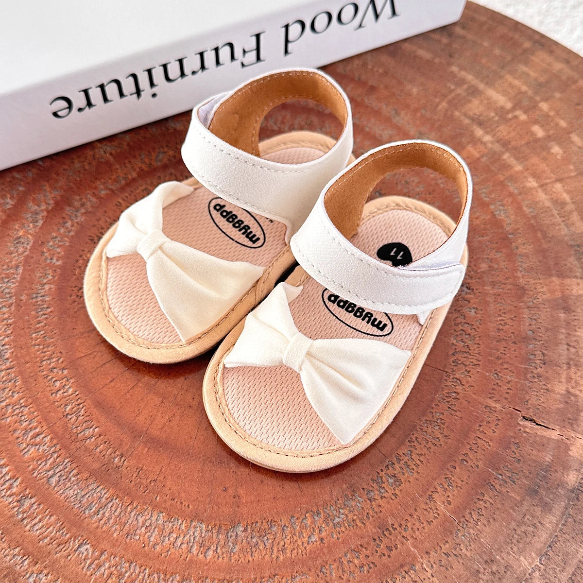 Infant Baby Girl Boy Sandals Comfort Premium Summer Outdoor Casual Beach Shoes with Flower Bowknot Anti Slip Rubber Sole Newborn