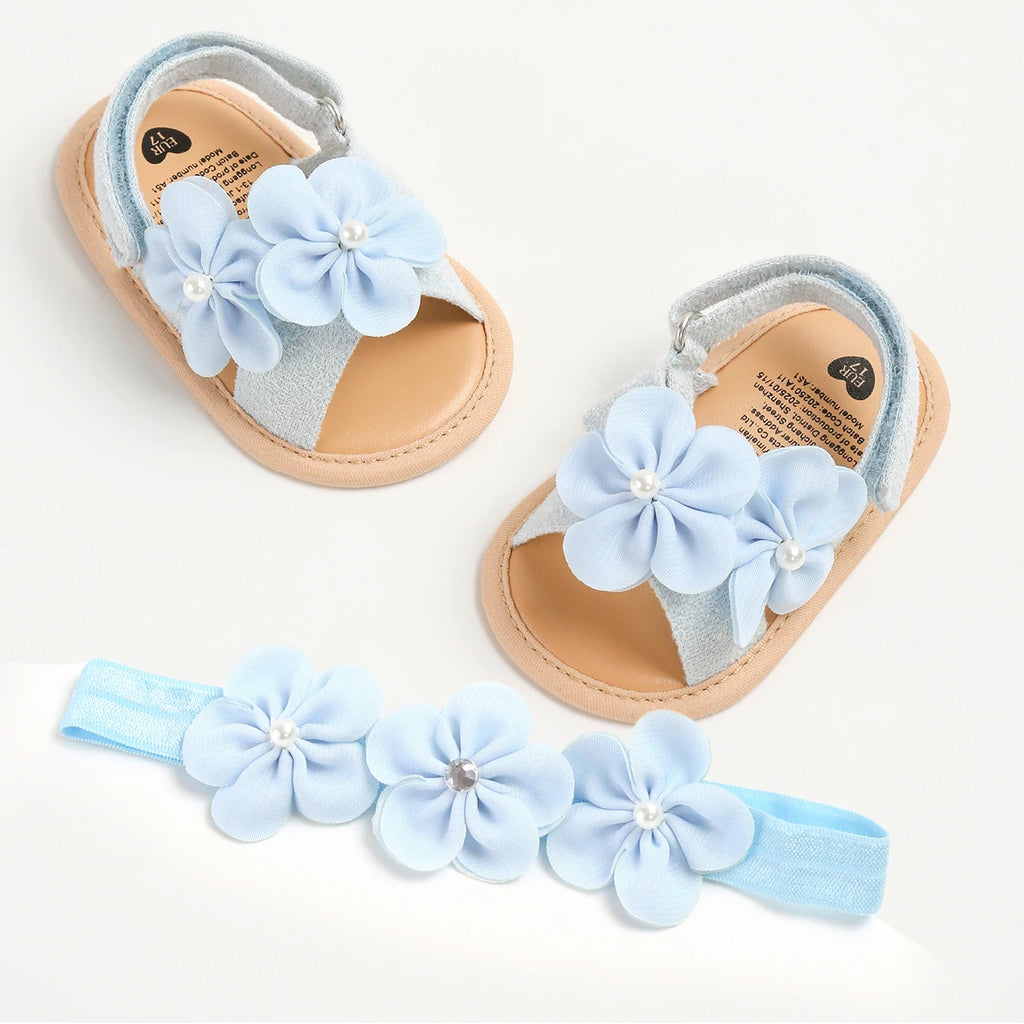 Baby Girls Sandals Summer Shoes Outdoor First Walker Toddler Girls Shoes for Summer
