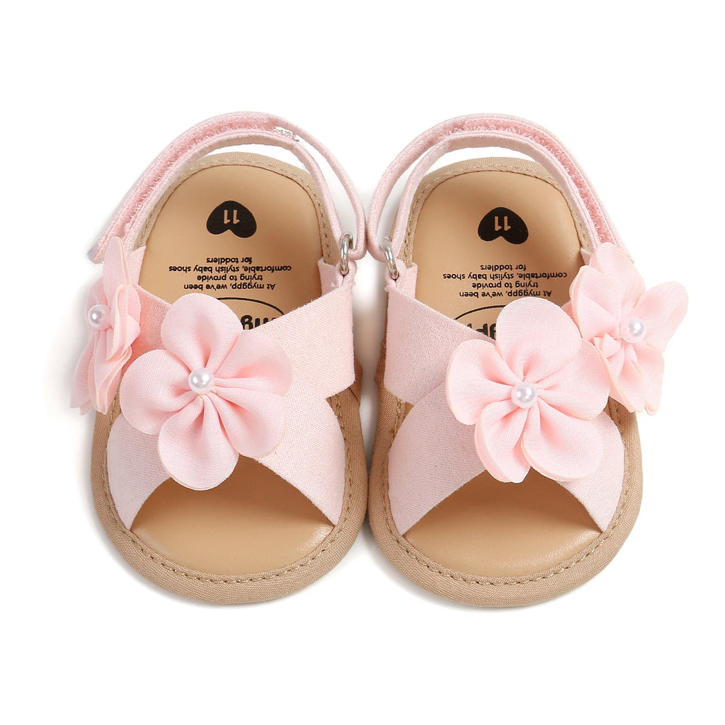 Baby Girls Sandals Summer Shoes Outdoor First Walker Toddler Girls Shoes for Summer